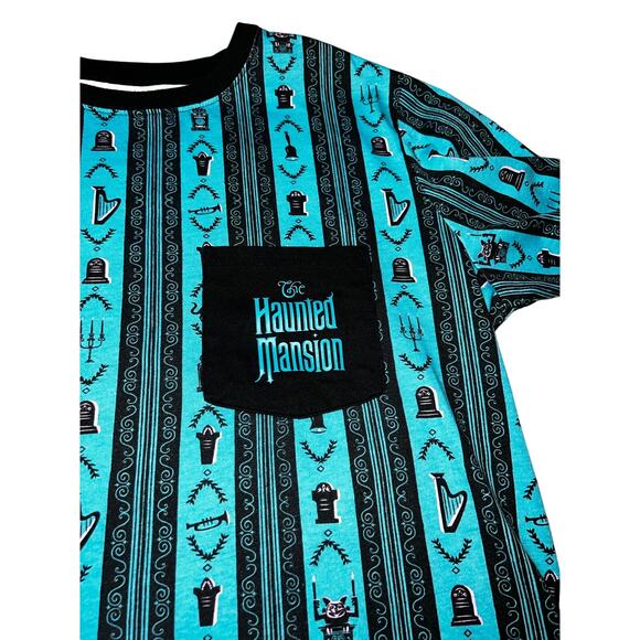 Disney's Haunted Mansion wallpaper all over print t shirt adult size large - Picture 3 of 6